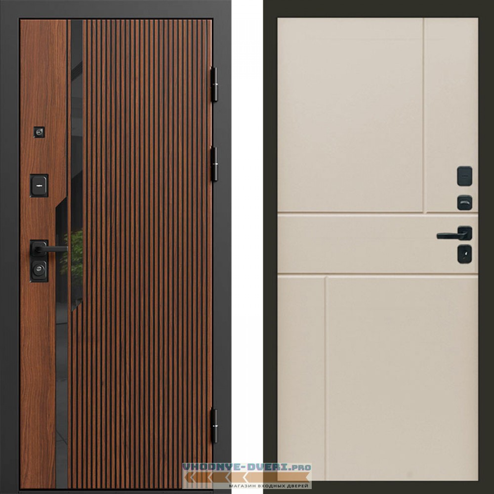 Дверь Termo Door Флекс Бетон Горизонт Слоновая кость